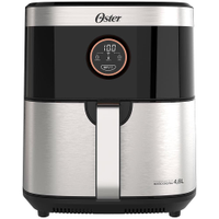 Fritadeira Elétrica Sem Óleo Oster 2 em 1 Preto Inox 4,8L OFRT660 - 220V