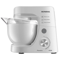Batedeira Planetária Mondial BP-03W-2B com 12 Velocidades e 700W - Branca - 220V