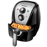 Fritadeira sem Óleo Mondial Air Fryer AFN-40-BI, 4 Litros, 1500W, Preto/Inox, 220V - 220V