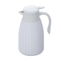 Garrafa Térmica Plástico Rattan Branca 1 Litro Lyor