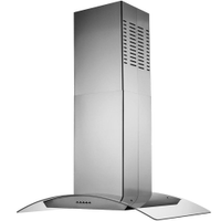 Coifa de Ilha Gourmet Vidro Curvo 90cm 127v - Cadence - 110V
