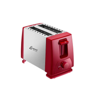 Torradeira Elétrica Lenoxx Inox Red PTR203 com 6 Níveis de Temperatura Vermelho 127V - 110V