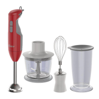 Kit Mixer Delight Vermelho e Panela Facile Oster 220v - 220V