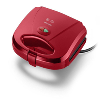 Sanduicheira e Minigrill Chapa Antiaderente Dupla Ondulada 220v-750w Vermelha Multilaser - CE149 - 220V