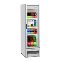 Expositor/Refrigerador Vertical Metalfrio 324 Litros VB28, Porta de Vidro, Branco - 110V