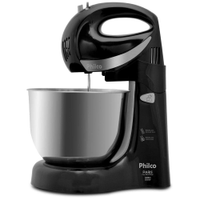 Batedeira Philco Paris Inox Duo Mixer Turbo 2 Preta - 110V