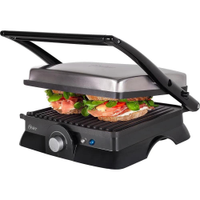 Grill Elétrico Multiuso 2 Em 1 Oster Ogrl210 127V Inox