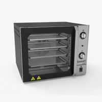 Forno Elétrico Para Pizza Bolos Massas Modelo Convector Smart Basic Em Inox Venâncio - 220V