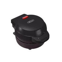 Bella Máquina de Waffle Redonda Clássica - Preto - 110V