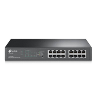 Switch Gigabit EASY SMART 10/100/1000 C/ 16 Portas (sendo 8 Poe) TL-SG1016PE SMB
