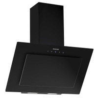 Coifa de Parede Onix Vidro Preto Inclinado 90 Cm Suggar - 110V