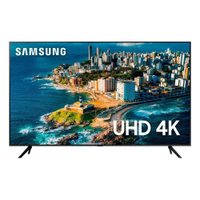 Smart TV 50" Ultra HD 4K Samsung 50CU7700 com processador Crystal 4K, Gaming Hub, Visual livre de cabos, Tela sem limites e Alexa built in
