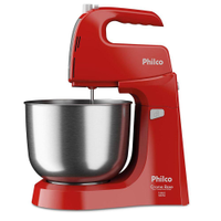 Batedeira Philco Crome Base Inox Turbo 4L 550W 127V - 110V