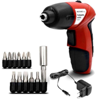 Parafusadeira à Bateria 4,8V com Kit 11 Peças HO031 Bivolt MULTILASER