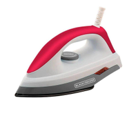 Ferro Á Seco Com Base Antiaderente 1000W Black+Decker 110V - 110V