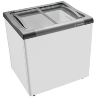 Freezer Horizontal Metalfrio NF20S Tampa de Vidro para Sorvetes e Congelados 180 Litros - 110V
