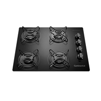 Cooktop a Gás 4 Bocas Continental Mesa de Vidro Temperado - KC4GP - Bivolt