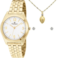 Kit Relógio Champion Feminino com Colar e brincos CH22313W