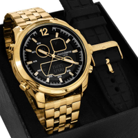 Kit Relógio Mondaine Masculino Troca Pulseira 99609GPMKDE2