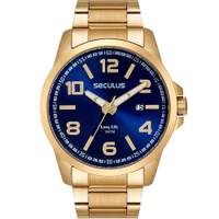 Relógio Seculus Masculino Long Life 44202GPSVDA3