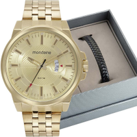 Kit Relógio Mondaine Masculino com Pulseira 32540GPMVDE1K1
