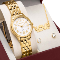 Kit Relógio Lince Feminino com Colar e Brincos LRGH204L30K08JB2KX