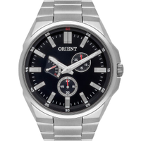 Relógio ORIENT masculino prata preto MBSSM087 P1SX