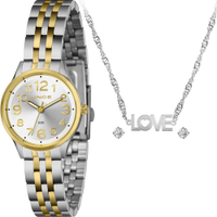 Kit Relógio Lince Feminino com Colar e Brincos LRTH204L30K08NS2SK