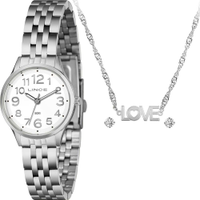 Kit Relógio Lince Feminino com Colar e Brincos LRMH204L30K0A0B2SX