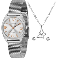Kit Relógio Lince Feminino com Colar e Brincos LRMH139LKZ00S2SX