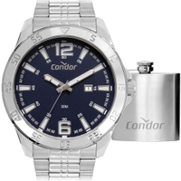 Kit Relógio Condor Masculino com Cantil de Bolso CO2115MXL/K4A