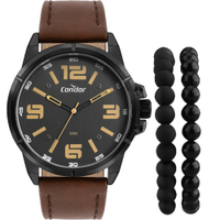 Kit Relógio Condor Masculino com Pulseira CO2035NFN/K5P