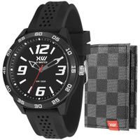 Kit Relógio X-Watch Masculino com Porta Cartões XMPP0052K0BUP2PX