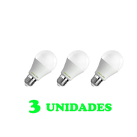 3 Lampadas Bulbo E27 15W Ed Bivolt Policarbonato Leitosa Branco