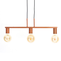 Pendente New Bar para 3 Lâmpadas Cobre 60cm E27 Bivolt para Salas e Quartos