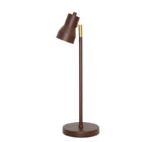 Luminária de Mesa Abajur Robbie Marrom Cortem