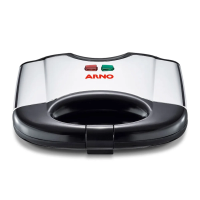 Sanduicheira Arno Inox Compacta Com Placas Antiaderentes SACS