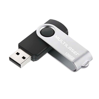 Pen Drive Multilaser TWIST 2 - 128GB Preto - PD591