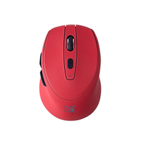 Mouse Maxprint Oriente Rosso - Sem Fio, Vermelho