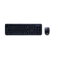 Mouse e Teclado Maxprint Exagon - Sem Fio, USB 2.4G, Preto