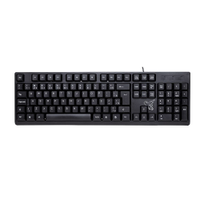 Teclado com Fio Maxprint Universitário - USB 2.0, Padrão ABNT-2, Preto