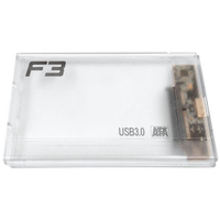 Case F3 para HD SATA 2.5, USB 3.0, Transparente - CS-U3T