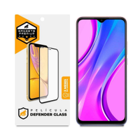 Pelicula Defender Glass para Xiaomi Redmi 9 Prime - Preta - Gshield
