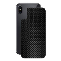 Pelicula iPhone XS - Traseira Fibra Carbono Preta - Gshield