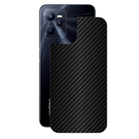 Pelicula para Realme C35 - Traseira de Fibra de Carbono Preta - Gshield