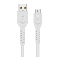 Cabo Dual Shock Micro USB V8 Branco - 1,2m - GShield