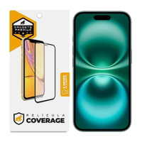 Pelicula para iPhone 16 - Coverage 5D Pro Preta - Gshield