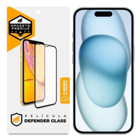 Pelicula para iPhone 15 Plus - Defender Glass Preta - Gshield