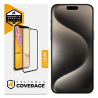 Pelicula para iPhone 15 Pro - Coverage 5D Pro Preta -Gshield