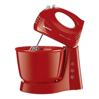 Batedeira Com Pedestal Mondial Prática B-44 Vermelha 220V - 220V